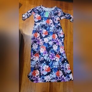Floral Womans Dress - Multicolor